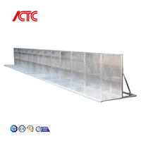 Barrière de sécurité pliable, modulaire, facilement assemblable, en alliage d'aluminium, pour clôture de scène