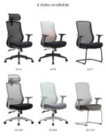 Fauteuils de bureau ergonomiques modernes en maille de haute qualité, pivotants, réglables, avec vérin à gaz 3 positions, couleur personnalisable, pour cadres, garantie 3-5 ans