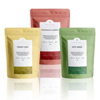 Sachet de Thé en Loof de Qualité Alimentaire Imprimé au Design Personnalisé, Pochette debout, Sac en Mylar à fermeture éclair pour Sushi, Gelée, Nourriture pour Animaux de Compagnie, Étanche à l'humidité