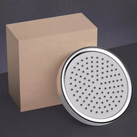 Pommeau de Douche Chromé ABS 6 Pouces Homedec avec Valve Céramique, Jet Pluie, Tête Pivotante, Design Réglable, Haute Pression, Garantie 3 Ans