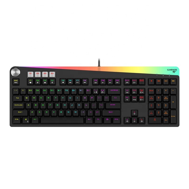 HAVIT KB473L RGB Backlit Mechanical Gaming Keyboard 112 Keys with Subsidence Keys