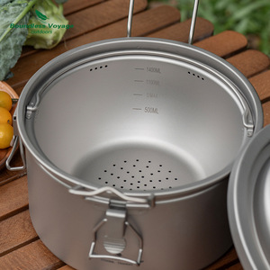 Pentola da <span class=keywords><strong>Campeggio</strong></span> per Cucinare all'Aperto, Pentola per Zuppa, Pentola per Stufati, Cuociriso di Grande Capacità per 4-6 Persone, Possibilità di Stampare Logo - Product Image 3