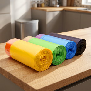 Bolsas de Basura Kangle Resistentes de HDPE con Fondo Reforzado y Sellado Estrella en Rollo para Uso Doméstico, Modelo KL-02 - Product Image 3