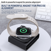 Cargador inalámbrico plegable 15W tecnología de carga rápida gadget Teléfono de carga rápida magnética 2 en 1