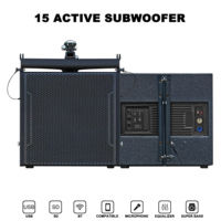 Système de sonorisation DJ amplifié professionnel double 15 pouces 5000W pour extérieur, scène, fête, concert