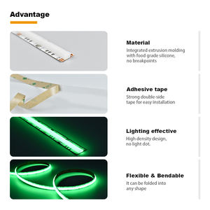 Bande lumineuse LED en cuivre PERFECT SOB RGB 320LEDs avec CRI90 IP20 étanche flexible pour l'éclairage paysager - Product Image 4