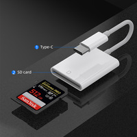 Lecteur de carte externe Type-C pour cartes SD et TF, haute vitesse, pour téléphone portable et ordinateur, adaptateur direct usine