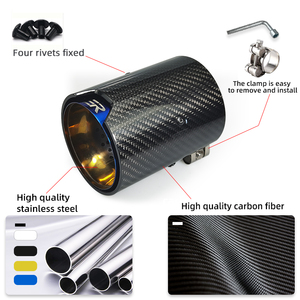 Embouts d'échappement en fibre de carbone ER Performance pour <span class=keywords><strong>BMW</strong></span> M2 F87 M3 F80 M4 F82 F83 <span class=keywords><strong>M135i</strong></span> M235i M140i M240i M440i Tuyau de silencieux d'échappement - Product Image 3