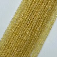 Fournisseurs de pierres précieuses naturelles Perles rondes en croûte de citrine taillée de haute qualité pour la fabrication de bracelets et de colliers pour femmes