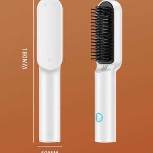 Cepillo Alisador de Barba Profesional 2024 de Gran Venta, Peine Eléctrico Calentador para Alisar el Cabello con Aniones - Product Image 2