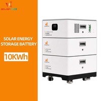 Système de stockage d'énergie à batterie LiFePO4 200Ah 10,24 kWh 51,2 V avec onduleur hybride 5,5 kW 230 V pour petits systèmes solaires résidentiels