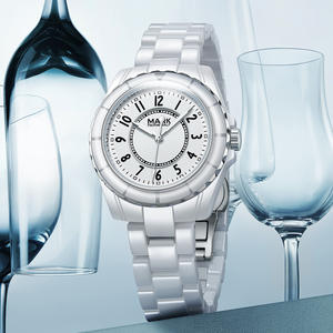 นาฬิกาเซรามิกแฟชั่นผู้หญิงใหม่นาฬิกาควอทซ์หรูหรากันน้ำยอดนิยม - Product Image 1