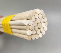 Bâtons ronds en balsa massif Sinceirty pour la fabrication de diverses petites tiges rondes - Applications scolaires et d'atelier