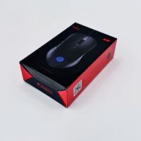 Boîte en papier imprimée haut de gamme personnalisée pour le rangement de souris d'ordinateur avec gaufrage et revêtement UV, emballage personnalisé durable