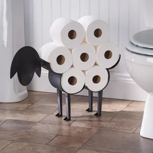 Penjualan Laris Desain Domba Logam Lucu Tempat Kertas Toilet Dekoratif Kamar Mandi