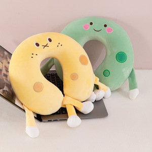 Almofada de Pescoço em Espuma Viscoelástica Personalizada com Tema Animal, em Formato de U, Macia, para Viagem, Apoio de Cabeça, Pelúcia Recheada para Dormir e Descansar - Product Image 2