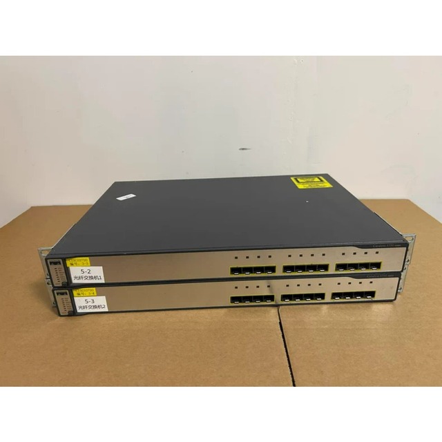 Ci-s-co WS-C3750G-12S-S 12-Port Gigabit SFP Used Switch