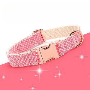 Alfafa Pet Dog <strong>Collar</strong> Leash Set Adjustable Aluminum Alloy Buckle <strong>Detachable</strong> Bow Floral Polyester Ribbons Hot Selling - Product Image 3