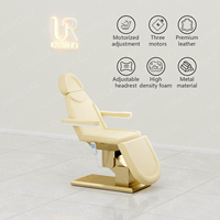 Lit d'extension de cils de beauté du visage blanc rose de luxe personnalisé pour chambre de spa 4 moteurs Tables de massage électriques et lits pour salon