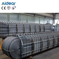 Échangeur de chaleur coquille et tubes, type à grille de tubes fixe, refroidisseur eau-huile pour presse hydraulique et machine-outil CNC