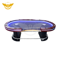 Table De Poker Personnalisée YH Tables De Jeu Mesa De Poker Table De Poker Led Professionnelle