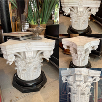 Table basse en colonnes romaines européennes, table d'appoint en fibro-ciment pour salon