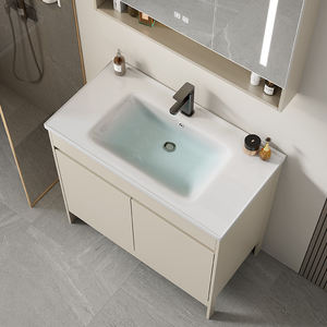 סוג רצפת אלומיניום חדר אמבטיה ארון רחצה הספק גבוה אחסון קרמי משטח שולחן קרמיקה עבור ארון אמבטיה - Product Image 5