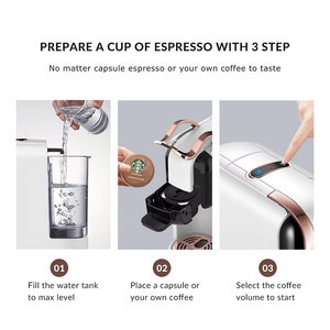 Cafetera italiana portátil 3 4 5 en 1 universal semiautomática que hace mini cafetera <span class=keywords><strong>de</strong></span> cápsulas - Product Image 2