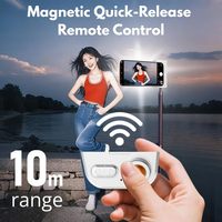 NOUVEAU 360 °   Flash magnétique rotatif avec lumière d'appoint, réglage de la température de couleur sur 3 niveaux, format de poche, accessoire photo de voyage, support de téléphone, déclencheur