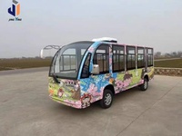 Voiturette de golf électrique 14 places pour le transport touristique commercial en station balnéaire, hôtel et zone touristique