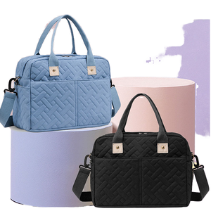 Lovely Macaroon Color Luxury High Quality Quilted Soft Large Capacity Portable Multi-functional Gym Training <b>Bag</b> Polyester - Product Image 1