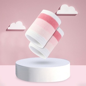 Soporte para muñeca, muñequera transpirable de algodón para mujer, deportes, Yoga, correr, ejercicio, Fitness, tamaño Universal, par, color rosa melocotón - Product Image 1