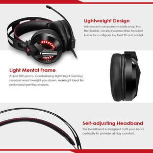 Casque PC COMBATWING M180 Pro compatible PS4, écouteurs de jeu pour ordinateur 3,5 mm - Product Image 5