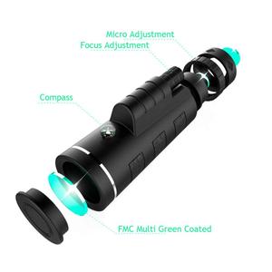 Telescopio Monocular portátil BAK4, Monocular de mano 40x60, pantalla de fotografía con trípode, Clip para teléfono - Product Image 5