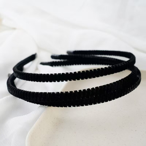 Serre-tête noir au design simple et original, très tendance 2026, pour femme, style léger et luxueux, accessoire de mode pour cheveux - Product Image 3