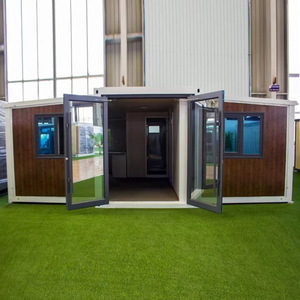 Listo para enviar 20 pies 3 dormitorios Villa de lujo prefabricada moderna a la venta Envío barato Contenedor expandible Casa portátil - Product Image 1