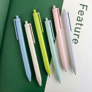 Wholesale Environmentally Friendly Biodegradable Wheat Straw <b>Pen</b> Press Ballpoint <b>Pen</b> Office Printing Logo - Product Image 3