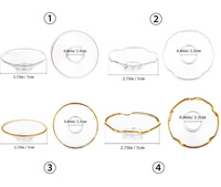Centre de table en métal 3 pièces, plateau porte-bougie doré anti-goutte, porte-bougie conique doré fait main, décoration d'intérieur, mariage