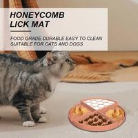 Alas Licking Anjing Ramah Lingkungan dari Silikon, Bentuk Bulat, Motif Solid, Penghalang Makan Cepat, Anti Tersedak, Bebas BPA