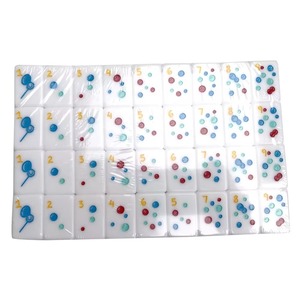 Jeu de Mahjong Américain 160 Pièces, Design Cartoon Adorable, Tuiles en Acrylique Blanc, Portable pour Voyage, Divertissement à Domicile et Fêtes, Jeu de Société - Product Image 3