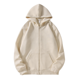 Veste à capuche zippée en molleton tricoté lavé, personnalisable avec logo brodé ou imprimé, 100 % coton, unisexe, anti-boulochage, pour l'hiver - Product Image 1