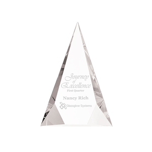 Custom 3D Incidere In Bianco Obelisco di Cristallo a Forma di Diamante Trofeo - Product Image 3