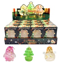 Jouet anti-stress en caoutchouc souple Noël 2026, Père Noël, Arbre, Bonhomme de neige, avec paillettes, pour enfants de 14 ans et plus
