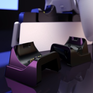 ชุดอุปกรณ์เสริมฐานวาง PS5 รุ่น Risedock สีดำ ดีไซน์ใหม่จาก EXtremeRate พร้อมแท่นชาร์จสำหรับ PS5 และชุดอุปกรณ์เสริม Rise Remap Kit จาก EXtremeRate - Product Image 5