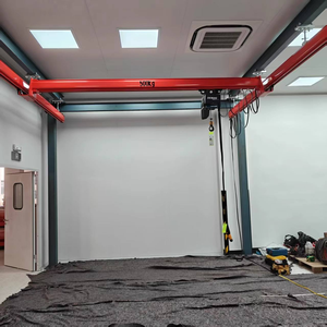 1t 2t 3t 5t ánh sáng trên không cần cẩu đ<span class=keywords><strong>i</strong></span>ều khiển không dây cột cần cẩu Palăng xích du lịch monorail freestanding nâng cần cẩu - Product Image 5