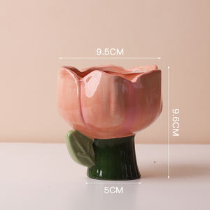 Pots en céramique en forme de fleur créative pour plantes, pots à succulentes en forme d'éléphant de dessin animé, dinosaure, décoration d'intérieur mignonne, maceta casa - Product Image 2