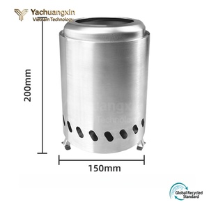 Estufa de Camping Moderna de Acero Inoxidable para Exteriores con Orificios de Ventilación para Leña, YACHUANGXIN VIETNAM YCX-09204 - Product Image 2