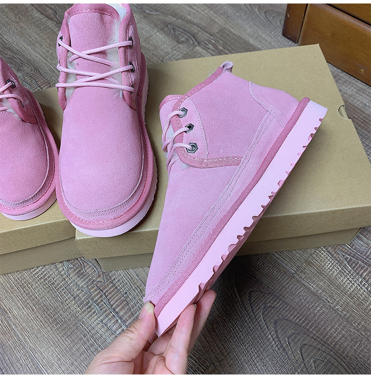 Winter New Warm Comfortable Soft Fur Lining Outdoor ankle Flat Snow Winter Kids Boots