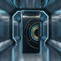 Portes vitrées commerciales extérieures doubles en acier inoxydable, battantes, modernes, insonorisées, pour hôtels, centres commerciaux et halls.