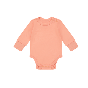 Combinaison pour bébé nouveau-né en bambou biologique personnalisée, combinaison une pièce, <span class=keywords><strong>pyjama</strong></span>, barboteuse de couleur unie avec boutons pression pour 0-24 <span class=keywords><strong>mois</strong></span> - Product Image 2